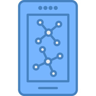 Cep telefonu. Web simgesi basit illüstrasyon