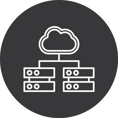 Kolayca düzenleyebilen ya da düzenleyebilen bulut hesap vektörü simgesi