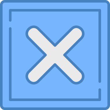 İptal et. Web simgesi basit illüstrasyon