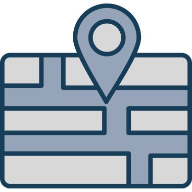 harita pin simgesi, vektör illüstrasyonu