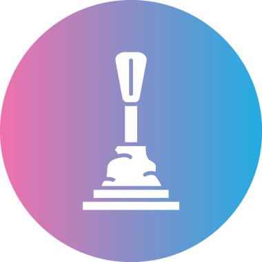 Bir mum simgesinin vektör illüstrasyonu