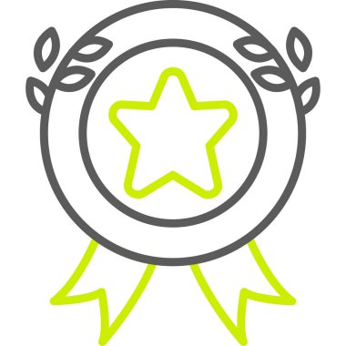 Madalya. Web simgesi basit illüstrasyon