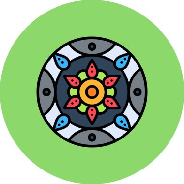 Güzel çiçeğin vektör çizimi