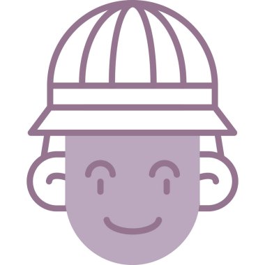 Baş simge vektör çizim