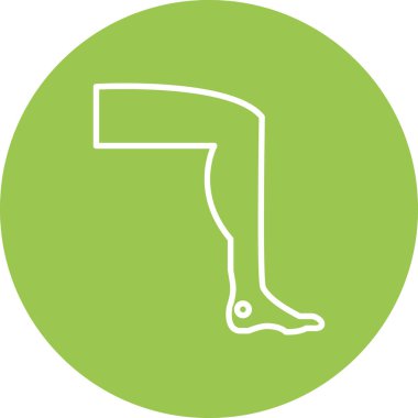 bacak ikonu vektör illüstrasyonu