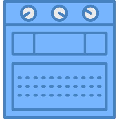 Mutfak makinesi simgesi. vektör illüstrasyonu