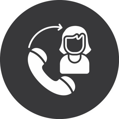 Çağrı merkezi simgesinin vektör illüstrasyonu