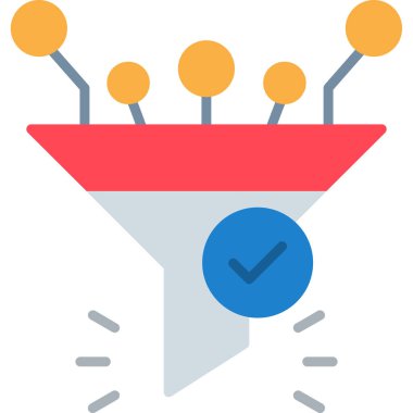 iş düz vektör simgesi