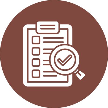 Kontrol listesi simgesinin vektör illüstrasyonu