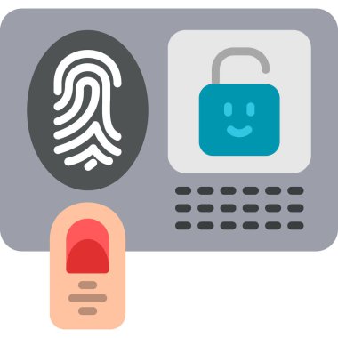 güvenlik simgesi vektör illüstrasyonu