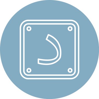 Modern bir simgenin vektör illüstrasyonu