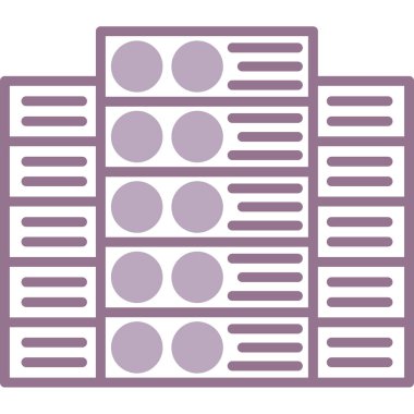 Sunucu. Web simgesi basit illüstrasyon