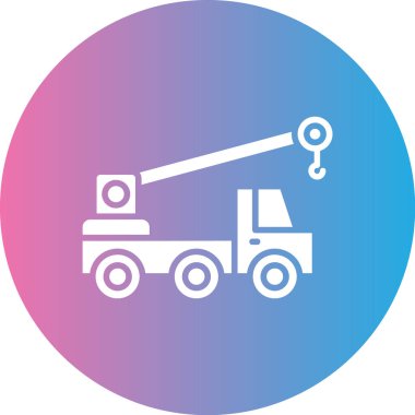 Bir kamyon simgesinin vektör çizimi