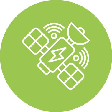 Uydu anten simge vektör çizim