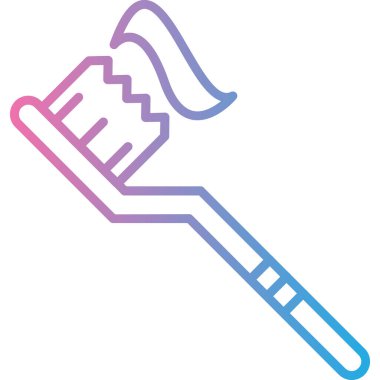 Boya Fırçası. Web simgesi basit illüstrasyon