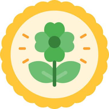 Yaprak. Web simgesi basit illüstrasyon