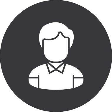 kişi simgesi vektör illüstrasyonu