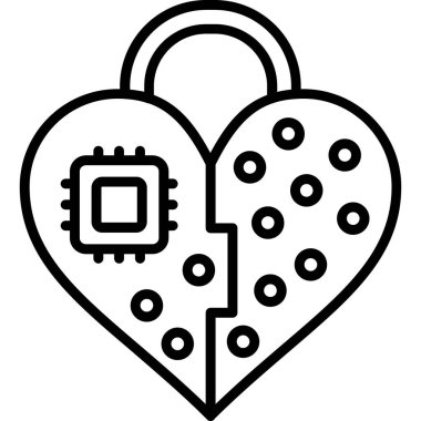 aşk kalp simgesini kilitle