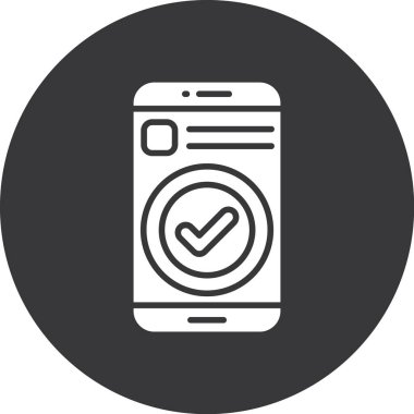 vektör onay işareti simgesi