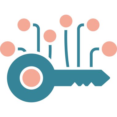 Anahtar Vektörü Şekil Simgesi Tasarımı