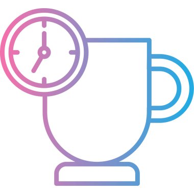 kahve fincanı ikonu vektör illüstrasyonu