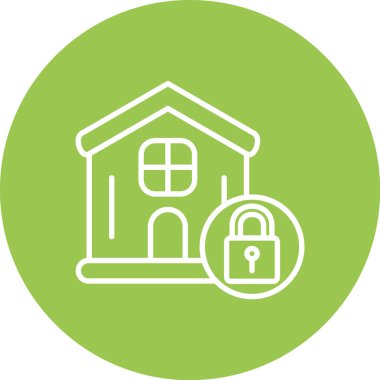 kilit vektör simgesi modern basit illüstrasyon