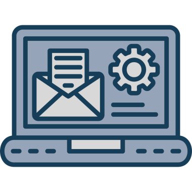 dizüstü e- posta simgesi