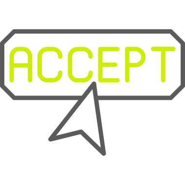 evet kabul edilmiş kauçuk damga