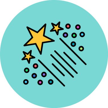 havai fişek simge vektör çizim