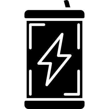 Elektrik pil simgesi, basit tarzı