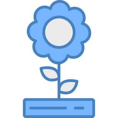 Çiçek Web Simgesi, Basit Çizim