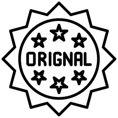 beyaz üzerine orijinal damgası