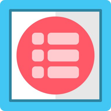 Kart. Web simgesi basit illüstrasyon