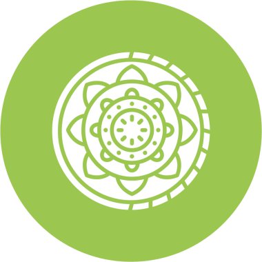 Benzersiz mandala, vektör çizimi