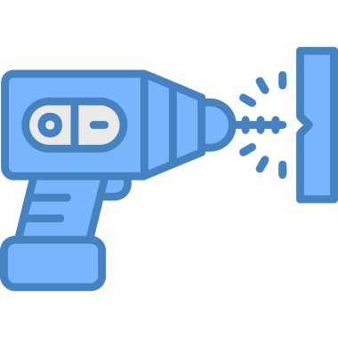 elektrikli matkap vektör illüstrasyonu