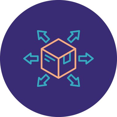 kutu simgesi vektör illüstrasyonu