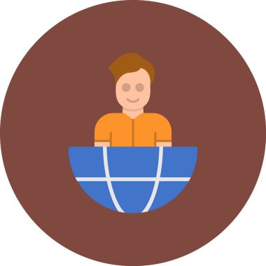 İnsan simgesinin vektör illüstrasyonu