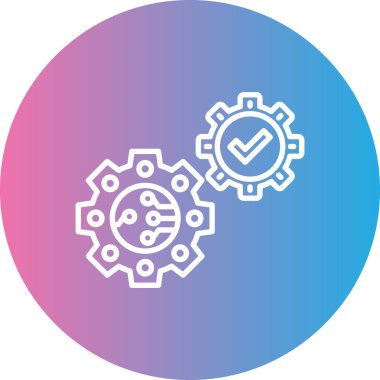 Modern oto tamir simgesinin vektör illüstrasyonu