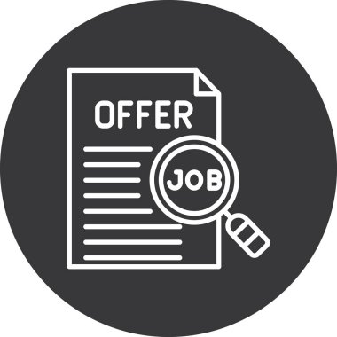 vektör satırı simgesi teklif et