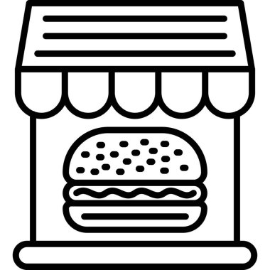 Fast food burger ikonu