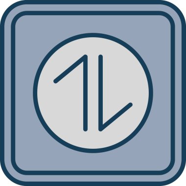 Tek bir simgenin vektör illüstrasyonu