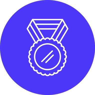 Madalya simgesi, vektör illüstrasyonu