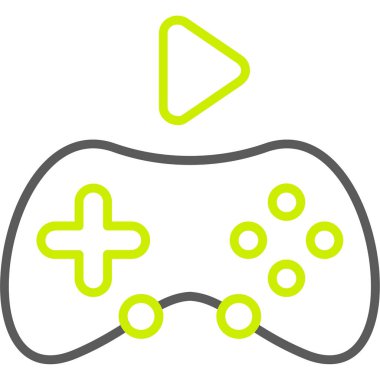 Oyun kolu. Web simgesi basit illüstrasyon