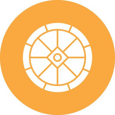 Tek bir simgenin vektör illüstrasyonu