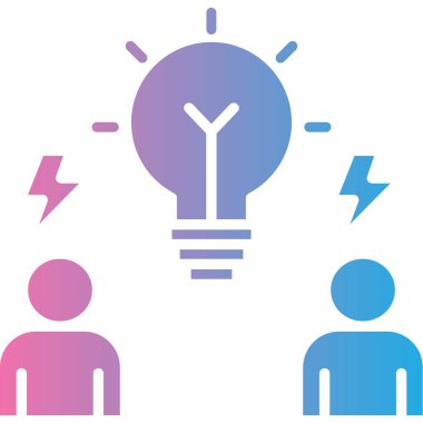 Fikir simgesi vektör illüstrasyonu