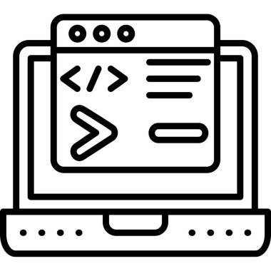 Taslak biçiminde kodlama programlama simgesi