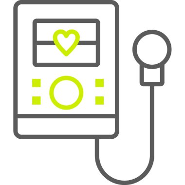 Kalp. Web simgesi basit illüstrasyon