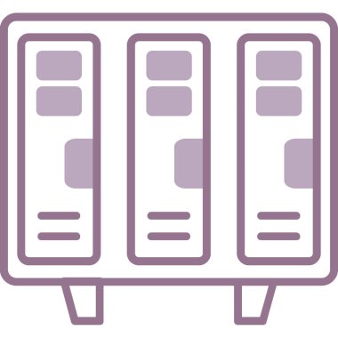 Sunucu. Web simgesi basit illüstrasyon