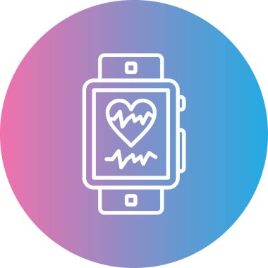 vektör nabız simgesi illüstrasyonu