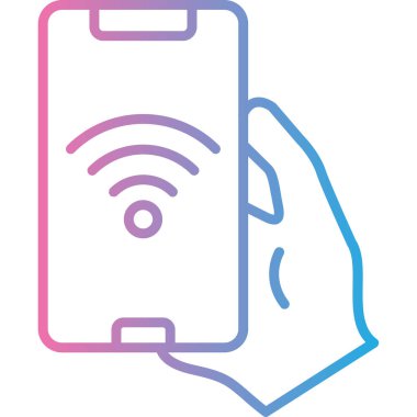 Akıllı telefon. Web simgesi basit illüstrasyon